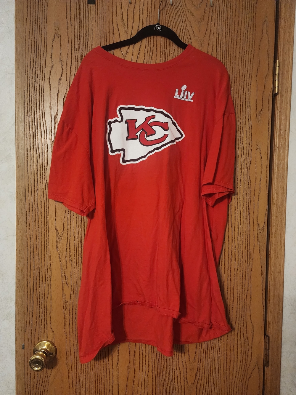Men's Red Kansas City Football Graphic Tee - Super Bowl LIV Accent